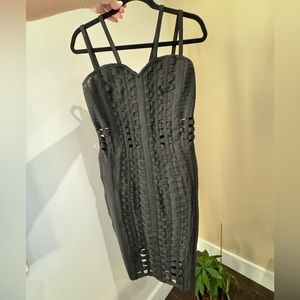 Boutique Black Strappy Dress, Size 12